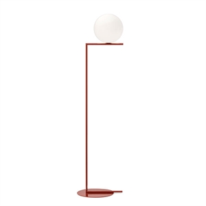 Flos IC F2 Lámpara de Pie de Pie Rojo Oscuro
