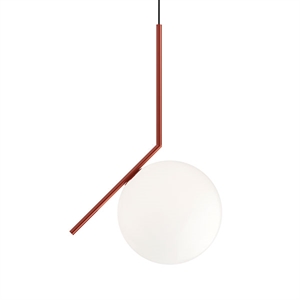 Flos IC S2 Lámpara Colgante Rojo Oscuro
