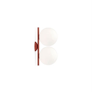 Flos IC C/W1 Lámpara de Pared Doble Rojo Oscuro
