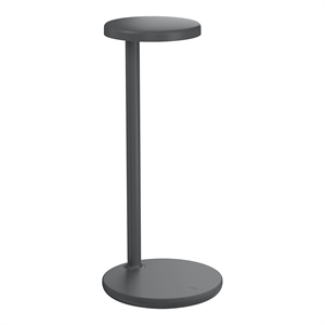 Flos Oblique Qi Lámpara de Mesa Gris Oscuro