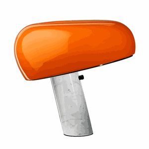 Flos Snoopy Edición Limitada Lámpara de Mesa Naranja