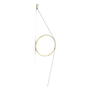 Flos Wire Ring Lámpara de Pared Blanco/Amarillo