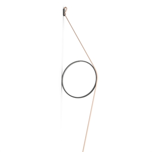 Flos Wire Ring Lámpara de Pared Rosa/Gris