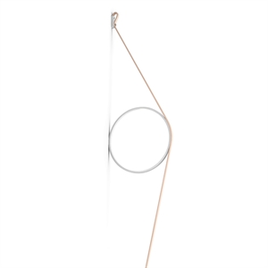 Flos Wire Ring Lámpara de Pared Rosa/Blanco