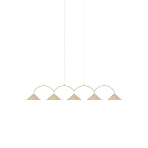 Beige Colgante Globen Lighting Curve 5 Lámpara Colgante
