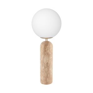 Lámpara de Mesa Globen Lighting Torrano en Travertino Beige