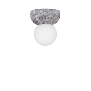 Lámpara de pared/ Lámpara de techo Globen Lighting Torrano 13 de mármol Gris