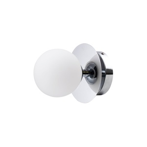Lámpara de pared/ Lámpara de techo Art Deco Globen Lighting Cromo/ Blanco