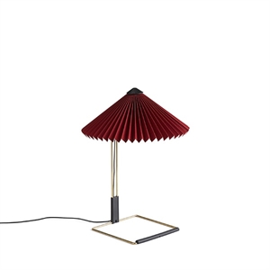 HAY Matin Lámpara De Mesa Pequeña Roja Oscura