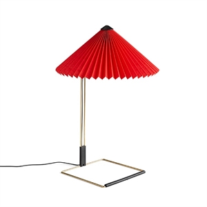 HAY Matin Lámpara De Mesa Mediana Roja