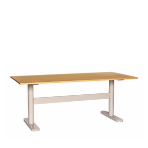Mesa de comedor Hübsch Tona L190 Natural/ Gris