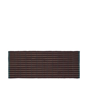 Hübsch Alfombra Cottage 80x200 Marrón/ Verde oscuro