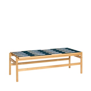 Mesa de centro Hübsch Motif Negro/Natural/Blanco