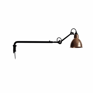 Lampe Gras N203 Lámpara de Pared Negro Mate/Cobre Natural