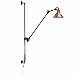 Lampe Gras N214 wall lamp mat black & copper