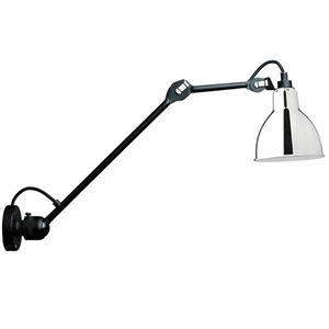 Lampe Gras N304 L40 Lámpara de Pared Cableada Negro mate/Cromo