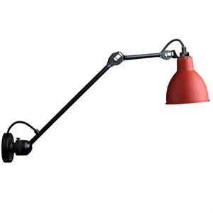 Lampe Gras N304 L40 Lámpara de Pared Cableada Negro mate/Rojo