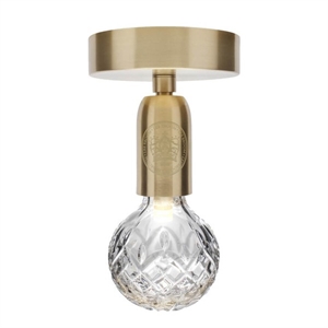 Lámpara de Lámpara de Techo Lee Broom Crystal Bulb Transparente/ Latón