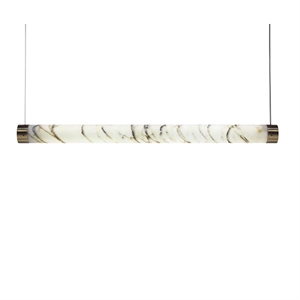 Lee Broom Tube Lámpara Colgante Mármol Carrara/Latón