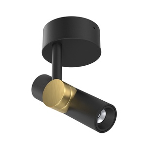 Lámpara de pared Linea Light Goose Ø14 Negro/Dorado