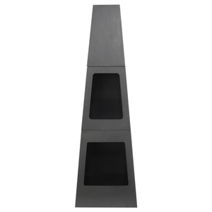 Chimenea de Exterior Mareld con Almacenamiento, Negro