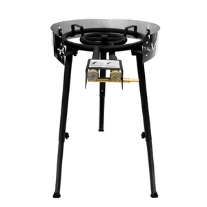 Quemador de Gas Mareld con 2 Anillos 58 cm Negro