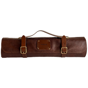 Bolsa para Cuchillos Mareld con 7 Compartimentos, Marrón