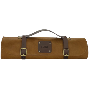Bolsa para Cuchillos Mareld con 7 Compartimentos, Beige y Arena