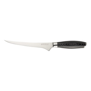 Cuchillo Fileteador Flexible Japonés Mareld Akio de 19 cm , Negro