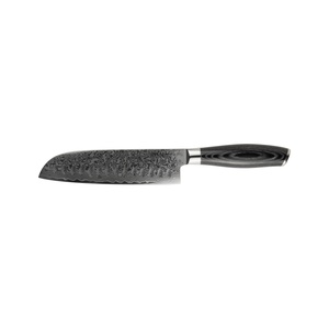 Cuchillo Santoku Japonés Mareld Akio con Acabado en Oliva, 18 cm , Negro