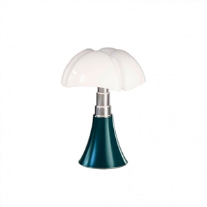 Lámpara de Mesa Martinelli Luce Pipistrello 1965 Mini Azul Verde