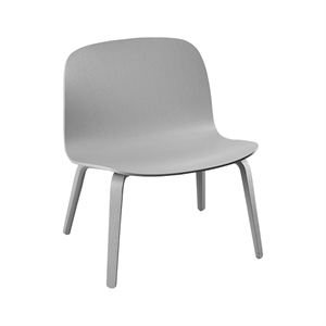 Sillón Muuto Visu con Base de Madera Gris