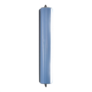 Nemo Cylindrique Longue Lámpara de Pared Gris Oscuro/Azul Claro