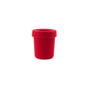 Papelera de oficina Hide de Normann Copenhagen, color rojo brillante