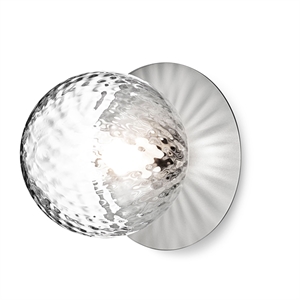 Nuura Liila Wall/Ceiling Lamp Silver/Transparent