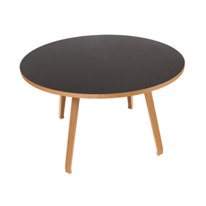 Mesa de Comedor Bent Hansen Primum Ø140 Negro/ Roble Lacado