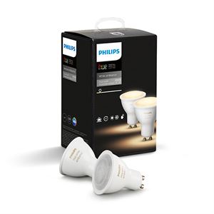 1 x 5.5 W Hue White Ambiance Perfect Fit GU10 Bulb White Works with Alexa Philips Hue White Ambiance Runner 5.5 W GU10 Single Spot Light 
