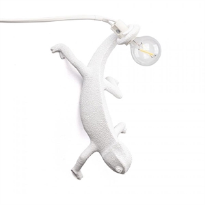 Seletti Chameleon Going Down Lámpara de Pared Blanco