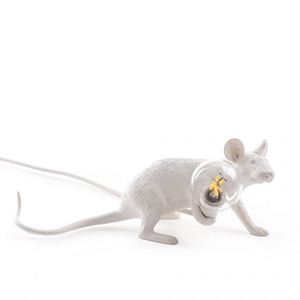 Seletti Mouse Lop Lámpara de Mesa Blanco