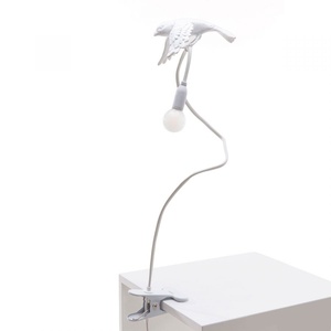 Seletti Sparrow Lámpara de Mesa Despegue Con Clip Blanco