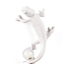 Seletti Chameleon Going Up Lámpara de Pared Blanco