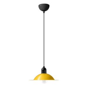 Lámpara Colgante Stilnovo Lampiatta Pequeño Blanco/ Amarillo