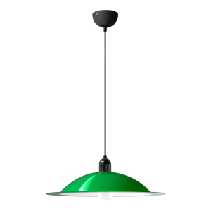 Stilnovo Lampiatta Lámpara Colgante Grande Blanco/ Verde