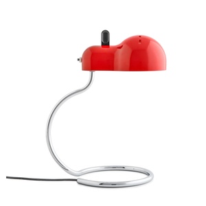 Stilnovo Minitopo Lámpara de Mesa Blanco/ Rojo