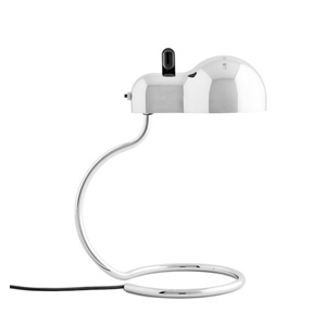 Lámpara de Mesa Stilnovo Minitopo Blanco/ Cromo