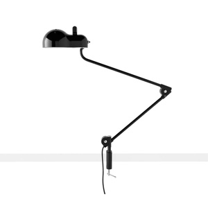 Stilnovo Topo Morsetto Lámpara de Mesa Negro