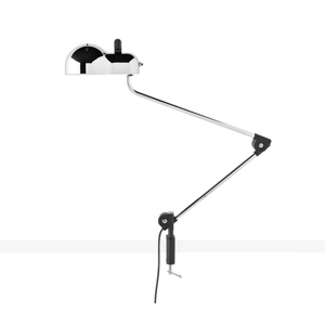 Lámpara de Mesa Stilnovo Topo Morsetto Cromo