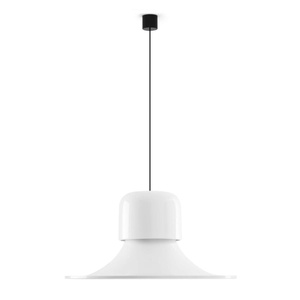 Lámpara Colgante Stilnovo Campana Gris Brillante/ Blanco