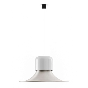 Stilnovo Campana Lámpara Colgante Gris Brillo/ Aluminio