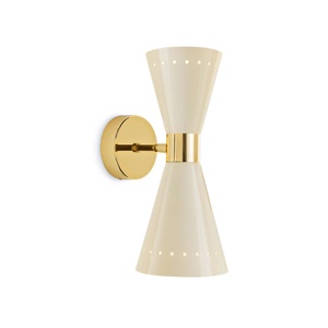 Stilnovo Megafono Lámpara de Pared 2 Oro/Marfil